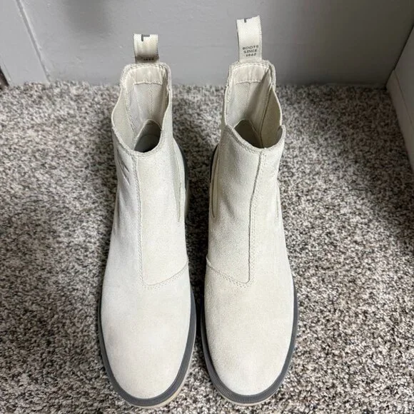 Sorel Hi-Line Heel Chelsea Boot Chalk, Ceramic Women 8.5 - Picture 9 of 12